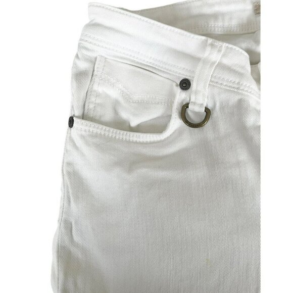 BURBERRY BRIT Women's Sz 29 Westbourne Skinny Crop Pants in White - Picture 4 of 12